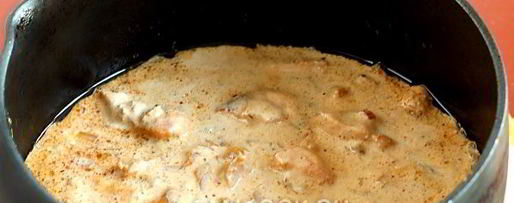 Шаг 8: спагетти с курицей в сметанном соусе