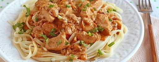 Шаг 11: спагетти с курицей в сметанном соусе