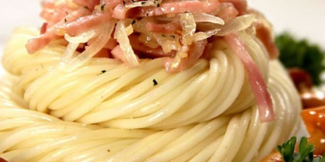 Рецепт спагетти с опятами