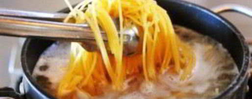 Шаг 2: спагетти с овощами