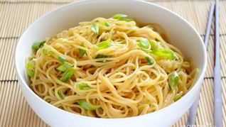 Рецепт Спагетти с зеленым луком