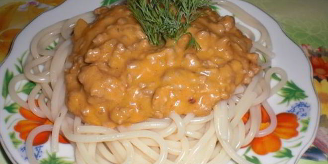 Рецепт спагетти в соусе болоньезе с сыром