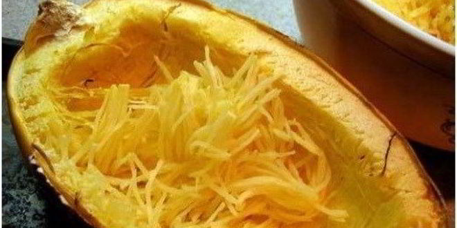 Рецепт запеченой тыквы-спагетти