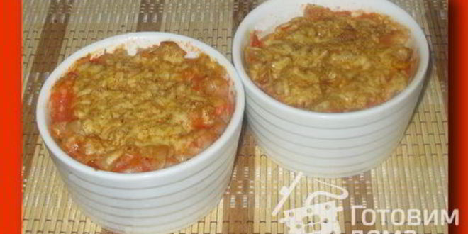 Рецепт запеченных макарон в томатном соке