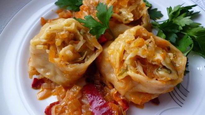 Рецепт Мантов ленивых с картофельной начинкой