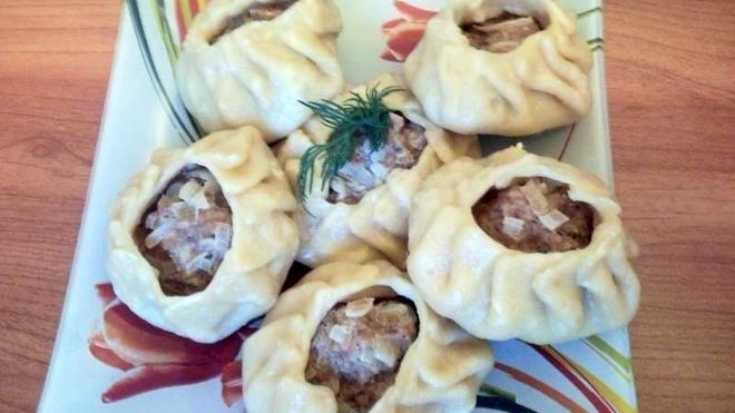 Рецепт Мантов на пару из говядины