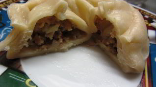 Рецепт Мантов с говяжьим мясом и картофелем