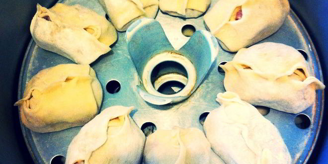 Рецепт мантов с говяжьим мясом и картофелем