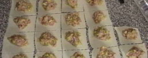 Шаг 2: мантов с кабачком и мясом