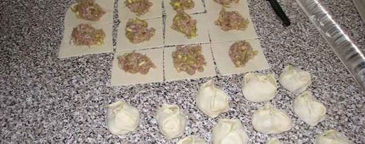 Шаг 32: мантов с кабачком