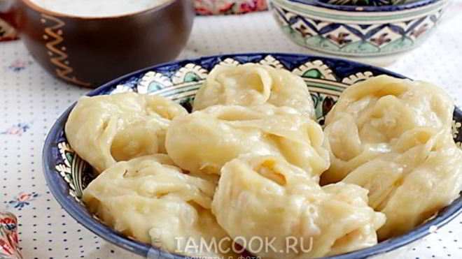 Рецепт Мантов с капустой и картофелем