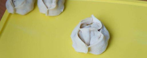 Шаг 5: мантов с мясом и с тыквой