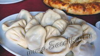 Рецепт Мантов с рыбой и мясом