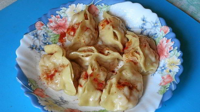 Рецепт Мантов с тыквой и курдючным салом