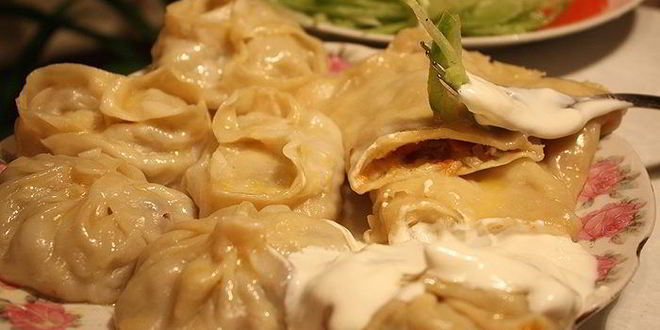 Рецепт мантов с тыквой и курицей