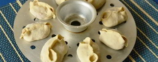 Шаг 20: мантов с тыквой и мясом