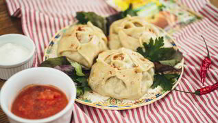 Рецепт Мантов с тыквой