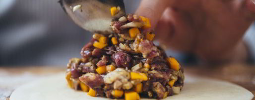 Шаг 10: мантов с тыквой