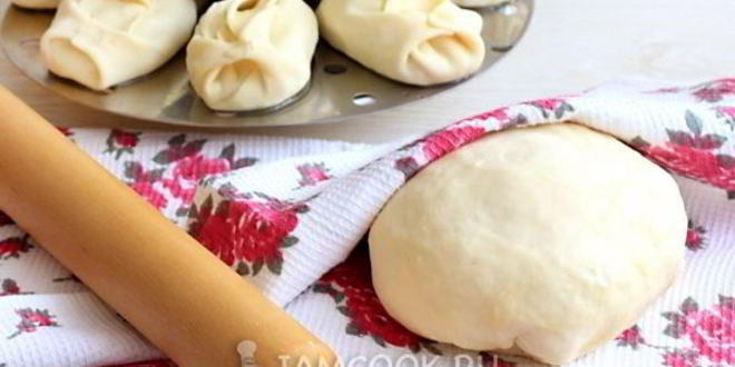 Рецепт теста на манты без яиц