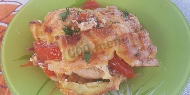 Рецепт картофеля по-французски с индейкой