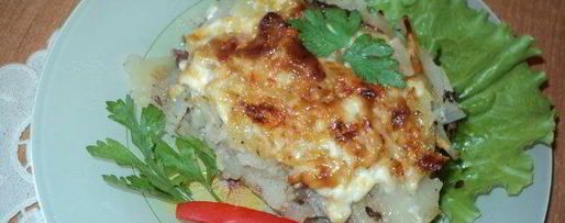 Шаг 5: картофеля с отбивными по-французски