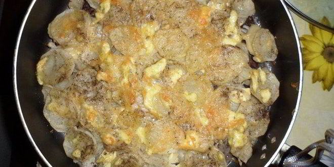 Рецепт картошки с мясом по-французски