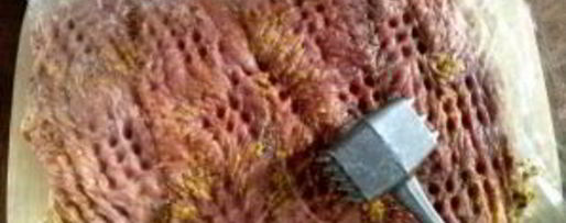 Шаг 2: мяса по-французски на новый год