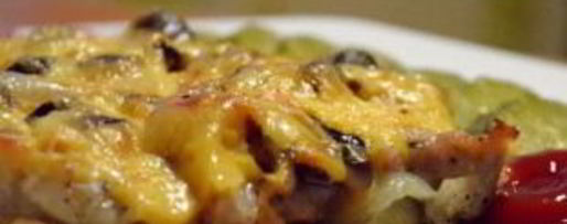 Шаг 7: мяса по-французски с грибами и сыром