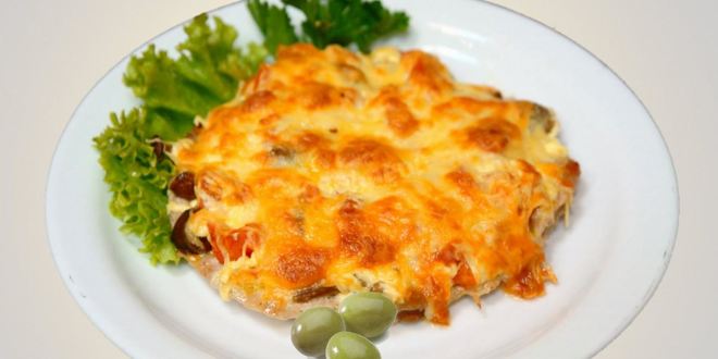 Рецепт мяса по-французски с картошкой и вешенками