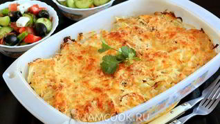 Рецепт Мяса по-французски с курицей и картошкой