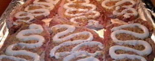 Шаг 3: мяса по-французски в фольге с грибами