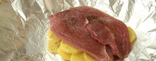 Шаг 5: мяса по-французски в фольге в духовке