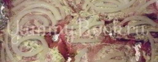 Шаг 7: мяса с ананасом по-французским мотивам