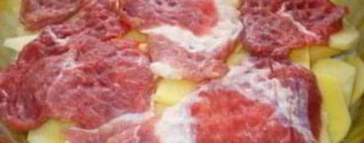 Шаг 3: свинины по-французски с картофелем