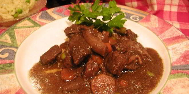 Рецепт тушеной говядины по-французски