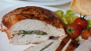 Рецепт Фаршированной грудки индейки