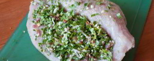 Шаг 3: фаршированной грудки индейки