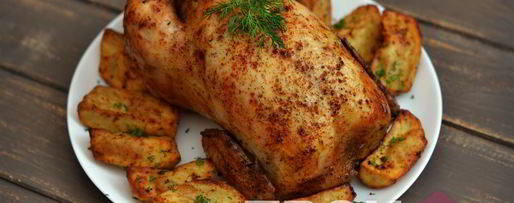 Шаг 9: фаршированной курицы с яблоками