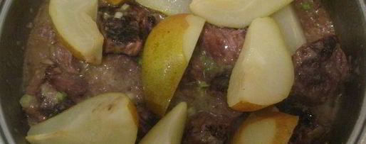 Шаг 5: говядины, тушенной с грушами