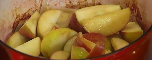 Шаг 5: кролика с яблоками, тушенный в вине