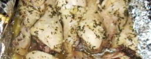 Шаг 4: куриной голени в фольге