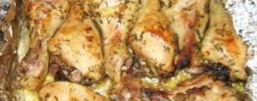 Шаг 5: куриной голени в фольге