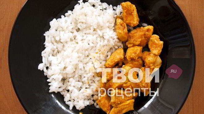Рецепт Куриного карри с шампиньонами