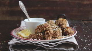 Рецепт Куриных гужонов в сырно-ореховой корочке