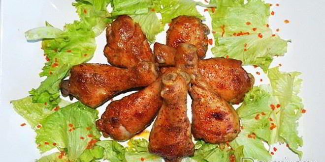 Рецепт куриных ножек с медом, соевым соусом и карри