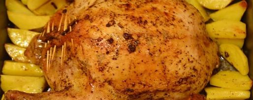 Шаг 7: курицы фаршированной грибами в духовке