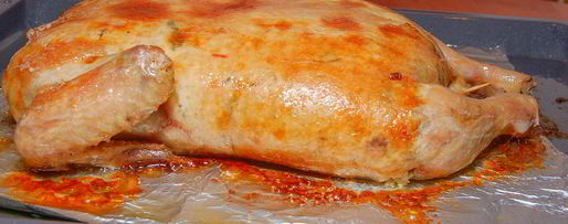 Шаг 9: курицы, фаршированной рисом и овощами