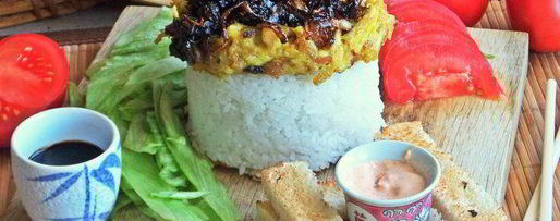 Шаг 25: курицы карри с карамелизированным луком и омлетом