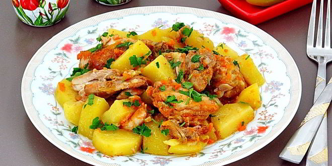 Рецепт курицы с картошкой в банке