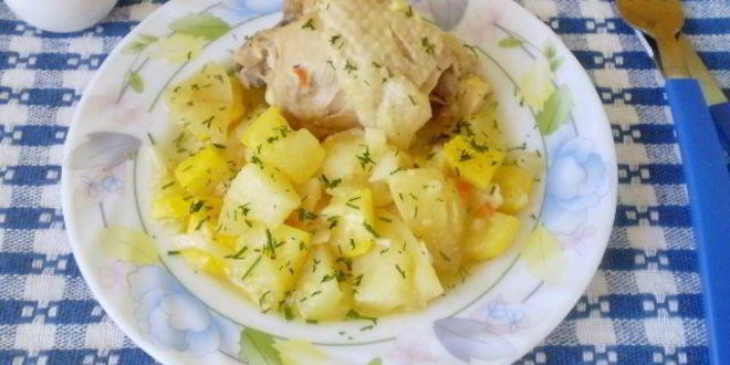 Рецепт курицы с овощами и кабачками